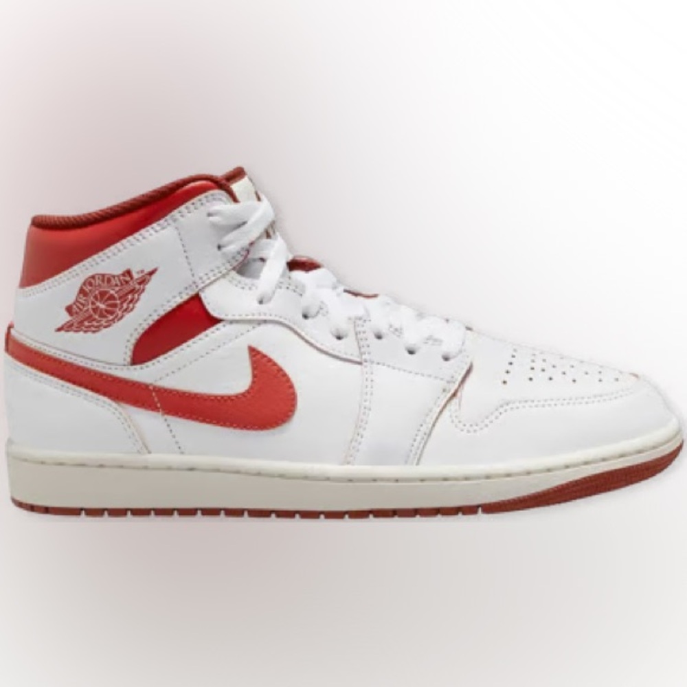 Nike Air Jordan 1s: White and Red, Take 4 345, Men's Size 13